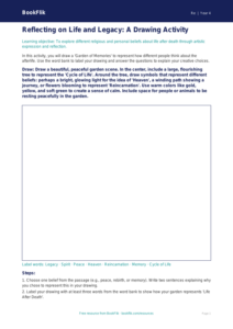 Free Life After Death Drawing Sheet for Grade 3 Social Studies | BookFlik