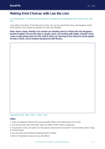 Free Moral Questions Drawing Sheet | Pre-K | Social Studies | BookFlik