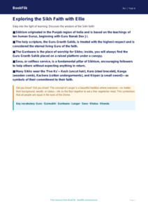 Free Sikhism Poster | Grade 3 | Social Studies | BookFlik