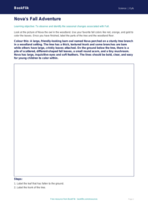 Free Fall Science Colouring Page | Pre-K | Science | BookFlik