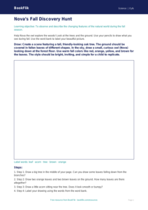 Free Autumn Science Drawing Sheet | Pre-K | Science | BookFlik