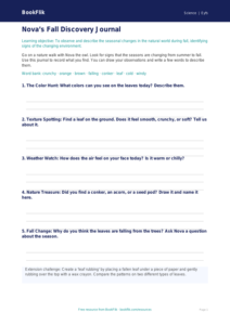 Free Autumn Science Template | Pre-K | Science | BookFlik