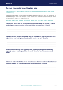 Free Magnets Template | Grade 3 | Science | BookFlik