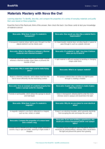 Free Properties Of Materials Flashcards | Grade 3 | Science | BookFlik
