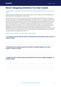 Free Space Comprehension | Grade 3 | Science | BookFlik