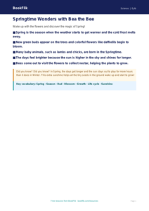 Free Spring Science Poster | Pre-K | Science | BookFlik