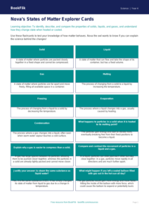 Free States Of Matter Flashcards | Grade 3 | Science | BookFlik