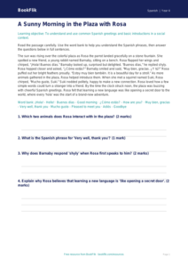 Free Spanish Greetings Comprehension | Grade 3 | BookFlik