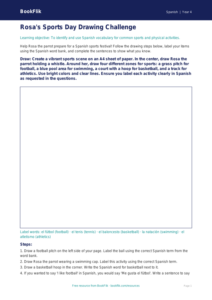 Spanish sports drawing sheet grade 3 core