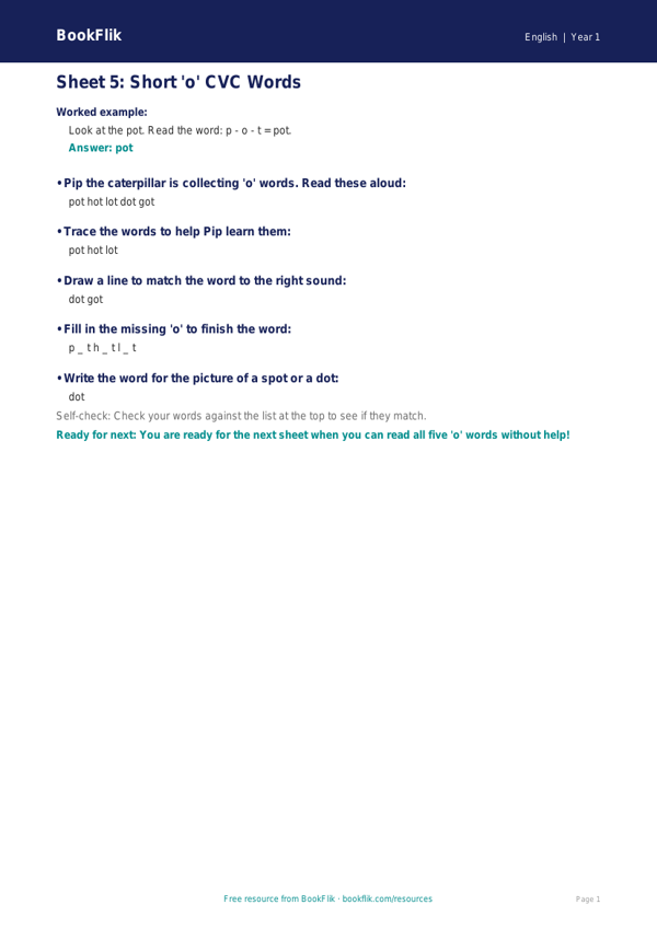 Free 3a Track Sheet | Kindergarten ELA Practice | BookFlik worksheet preview — English 3A