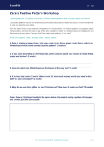 Free Christmas Art Worksheet | Foundation | Art | BookFlik
