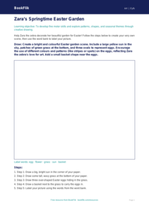 Free Easter Art Drawing Sheet | Foundation | Art | BookFlik