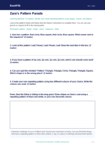 Free Pattern Worksheet | Foundation | Art | BookFlik