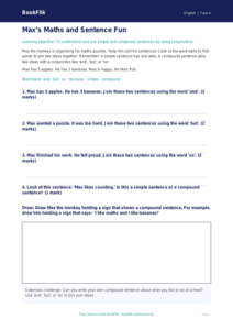 Free Sentence Structure Worksheet | Year 4 | English | BookFlik