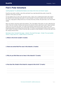 Free Polar Regions Comprehension | Year 4 | Geography | BookFlik