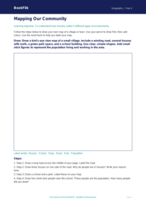 Free Population Drawing Sheet | Year 4 | Geography | BookFlik