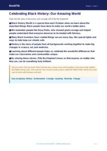 Free Black History Month Poster | Year 1 | History | BookFlik