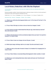 Free Local History Quiz | Year 4 | History | BookFlik