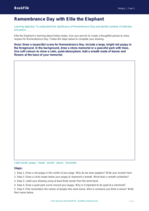 Free Remembrance Day Drawing Sheet | Year 1 | History | BookFlik