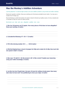 Free Addition Assessment | Year 2 | Maths | BookFlik