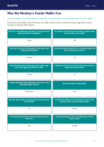 Free Easter Maths Flashcards | Year 1 | Maths | BookFlik