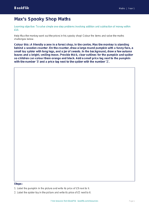 Free Halloween Maths Colouring Page | Year 1 | Maths | BookFlik