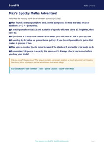 Free Halloween Maths Poster | Year 1 | Maths | BookFlik