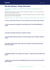Free Shape Assessment | Year 1 | Maths | BookFlik