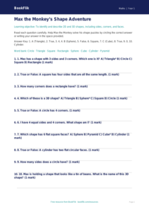 Free Shape Quiz | Year 1 | Maths | BookFlik