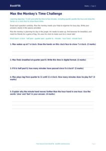 Time Assessment Year 2 | Maths | Australian Curriculum | BookFlik