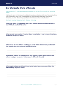 Free Diversity And Inclusion Activity Sheet | Foundation | HASS / Personal Development | BookFlik