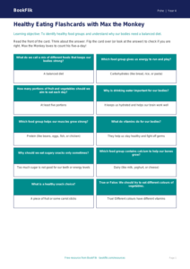 Free Healthy Eating Flashcards | Year 4 | HASS / Personal Development | BookFlik