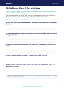 Free Wellbeing Template | Foundation | HASS / Personal Development | BookFlik