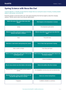 Free Spring Science Flashcards | Year 1 | Science | BookFlik