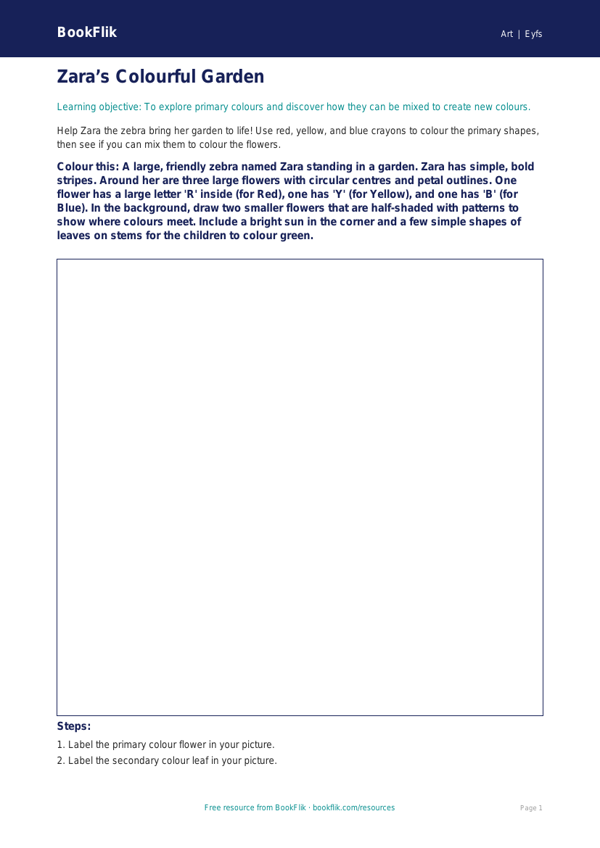 Free Colour Theory Colouring Page | Nursery / LKG | Art | BookFlik worksheet preview — Art Colour Theory