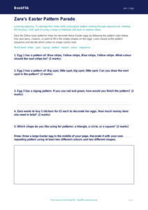 Free Easter Art Activity Sheet | Nursery / LKG | Art | BookFlik