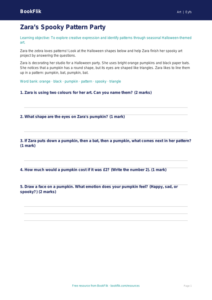 Free Halloween Art Worksheet | Nursery / LKG | Art | BookFlik