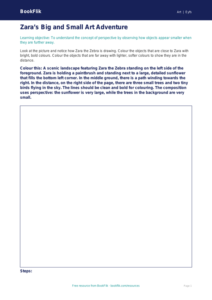 Free Perspective Colouring Page | Nursery / LKG | Art | BookFlik