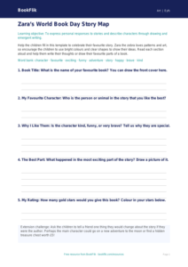Free World Book Day Art Template | Nursery / LKG | Art | BookFlik