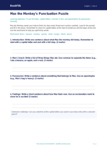 Free Punctuation Template | Class 4 | English | BookFlik