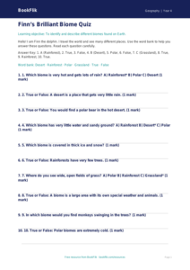 Free Biomes Quiz | Class 4 | Geography | BookFlik