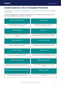 Free Coasts Flashcards | Class 5 | Geography | BookFlik