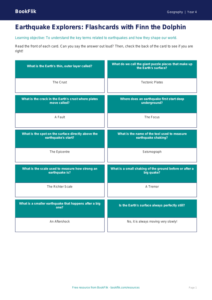 Free Earthquakes Flashcards | Class 4 | Geography | BookFlik