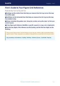 Free Grid References Poster | Class 5 | Geography | BookFlik