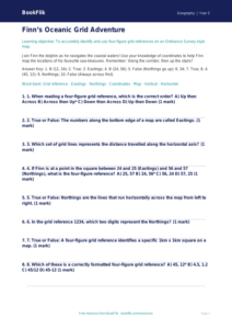 Free Grid References Quiz | Class 5 | Geography | BookFlik