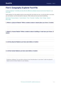 Free Human And Physical Geography Template | Class 4 | Geography | BookFlik