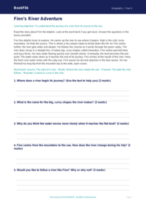 Free Rivers Comprehension | Class 4 | Geography | BookFlik