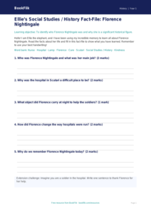 Florence Nightingale Lesson for Class 1 | CBSE Social Studies | BookFlik