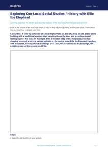 Free Local History Colouring Page | Class 1 | Social Studies / History | BookFlik