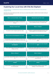 Free Local History Flashcards | Class 1 | Social Studies | BookFlik